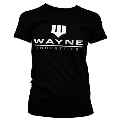 Batman - Wayne Industries Logo Women T-Shirt (Black)