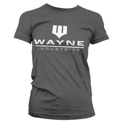 Batman - Wayne Industries Logo Women T-Shirt (Dark Grey)