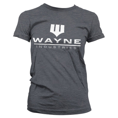 Batman - Wayne Industries Logo Women T-Shirt (Dark-Heather)