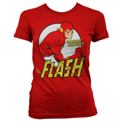 The Flash - Fastest Man Alive Women T-Shirt (Red)
