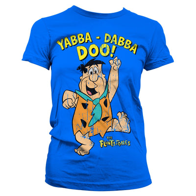 The Flintstones - Yabba-Dabba-Doo Women T-Shirt (Blue)