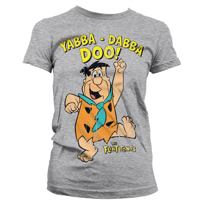 The Flintstones - Yabba-Dabba-Doo Women T-Shirt (Heather Grey)