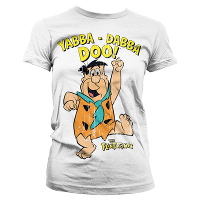 The Flintstones - Yabba-Dabba-Doo Women T-Shirt (White)