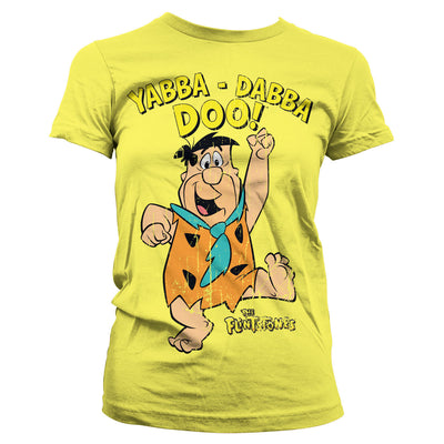 The Flintstones - Yabba-Dabba-Doo Women T-Shirt (Yellow)