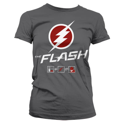 The Flash - Riddle Women T-Shirt (Dark Grey)