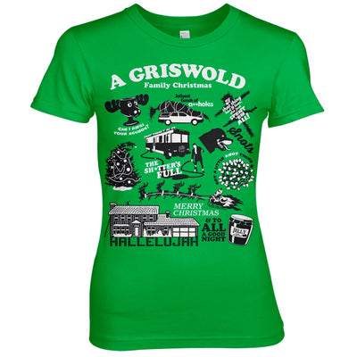 National Lampoon's - Christmas Icons Women T-Shirt (Green)