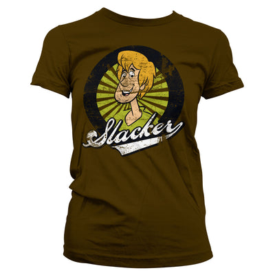 Scooby Doo - Shaggy The Slacker Women T-Shirt (Brown)