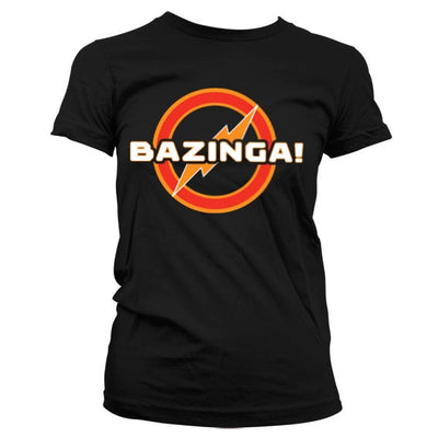 The Big Bang Theory - Bazinga Underground Logo Women T-Shirt (Black)