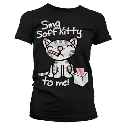 The Big Bang Theory - Sing Soft Kitty To Me Women T-Shirt (Black)