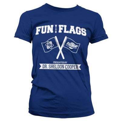The Big Bang Theory - Fun With Flags Women T-Shirt (Navy)