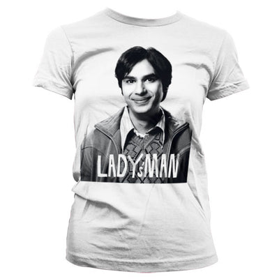 The Big Bang Theory - Lady´s Man Women T-Shirt (White)