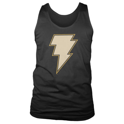 Black Adam - Lightning Logo Mens Tank Top Vest (Black)