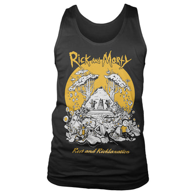 Rick and Morty - Rest And Ricklaxation Mens Tank Top Vest (Black)
