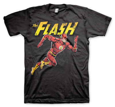 The Flash - Running Big & Tall Mens T-Shirt (Black)