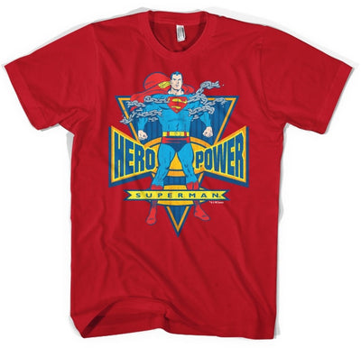 Superman - World Hero Mens T-Shirt (Red)