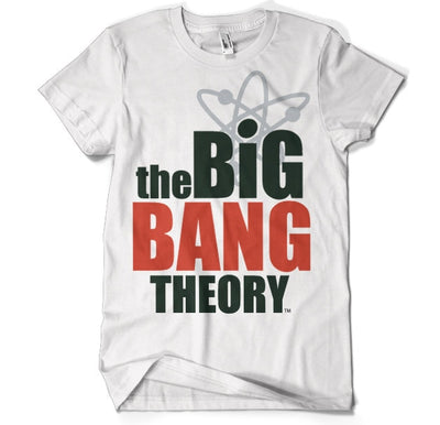 The Big Bang Theory - Logo Big & Tall Mens T-Shirt (White)