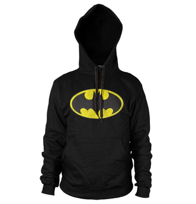 Batman - Distressed Logo Hoodie (Black)