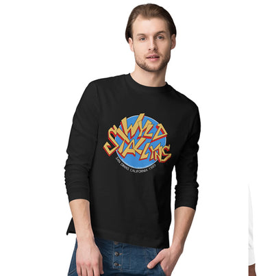 Bill and Ted's Excellent Adventure - Wyld Stallyns Band Blue Logo Long Sleeve T-Shirt