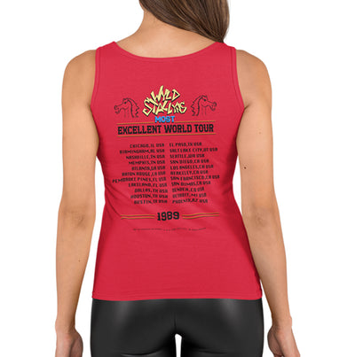 Bill and Ted's Excellent Adventure – Wyld Stallyns Most Excellent World Tour 1989 Rock Logo Damen Tank Top