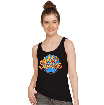 Bill and Ted's Excellent Adventure - Wyld Stallyns Band Blue Logo Women Tank Top