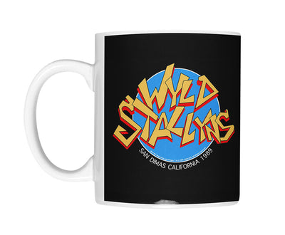 Bill and Ted's Excellent Adventure – Kaffeetasse mit blauem Logo der Wyld Stallyns Band
