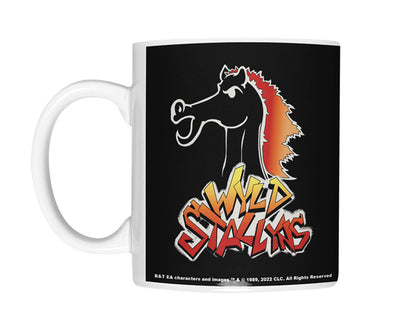 Kaffeetasse „Bill and Ted's Excellent Adventure – Wyld Stallyns Tour Logo“.