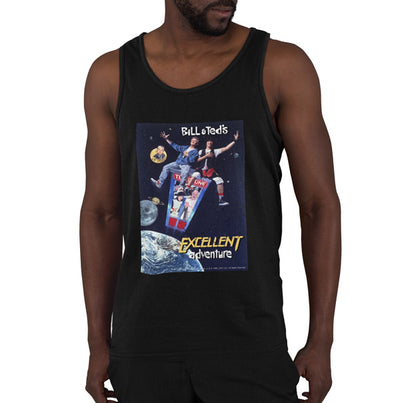 Bill and Ted's Excellent Adventure - Poster Distressed Mens Tank Top Vest
