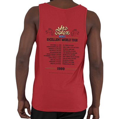 Bill and Ted's Excellent Adventure - Wyld Stallyns Most Excellent World Tour 1989 Rock Logo Mens Tank Top Vest