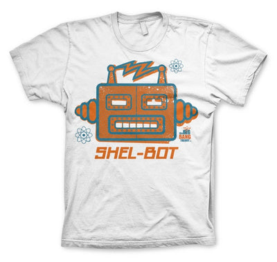 The Big Bang Theory - Shel-Bot Big & Tall Mens T-Shirt (White)