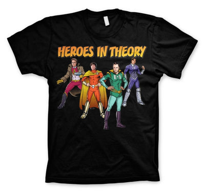 The Big Bang Theory - TBBT - Heroes In Theory Women T-Shirt (Black)